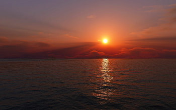 sunrise , Captivating sky colors, Serene coastal view, Tranquil ambiance HD wallpaper