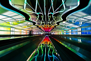 Chicago O'Hare Airport, of the week, Exposure graphy, Travels HD wallpaper
