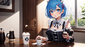 Rem, Rem (Re:ZERO), AI Art, Anime, Re:Zero - Starting Life in Another World HD wallpaper