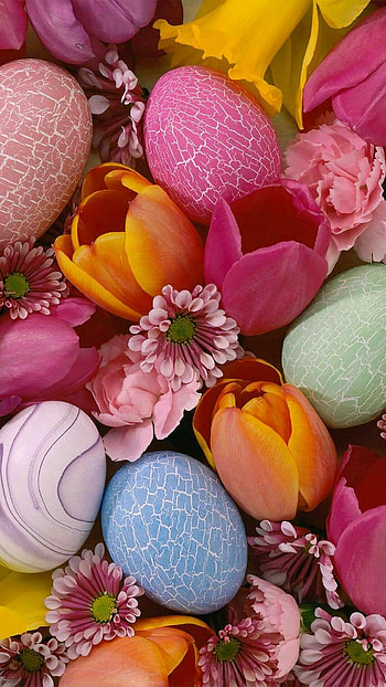 Easter, Colorful Eggs Aesthetic HD phone wallpaper