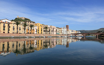 Bosa, Castle on the hill, Malaspina family, Sardinian charm HD wallpaper