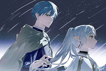 Frieren & Hero, Frieren (Frieren: Beyond Journey's End), Anime, Frieren: Beyond Journey's End, Himmel (Frieren: Beyond Journey's End) HD wallpaper