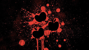 Abstract, Apple, Paint, Form, Heart, Blot HD wallpaper