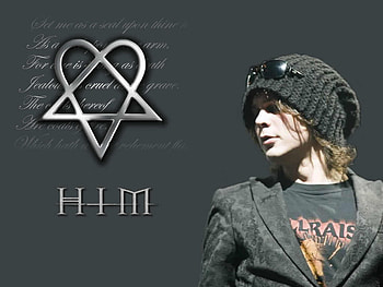 HIM, heavy, music, logo, ville valo, metal, band, rock HD wallpaper
