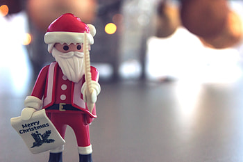 Holidays, Santa Claus, Glare, Blur, Smooth, Christmas, Toy HD wallpaper
