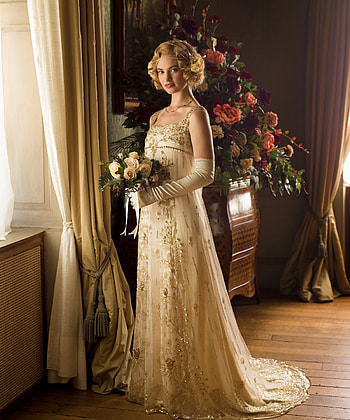 Lily James, Downton Abbey movie, Absence explanation, Missing from the cast HD phone wallpaper