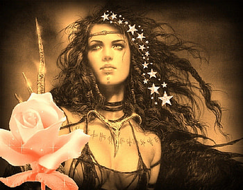 Female warrior, girl, goddess, warrior, female HD wallpaper