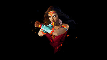 Wonder Woman Abstract Art, wonder-woman, super-heroes, artwork, artist, digital-art HD wallpaper
