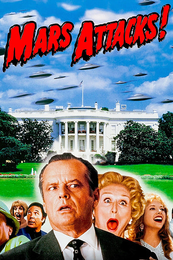 Mars Attacks!, Movie posters, Alien invasion, Sci-fi comedy HD phone wallpaper