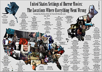 The United States of Horror, Map, USA, Horror, Movies HD wallpaper