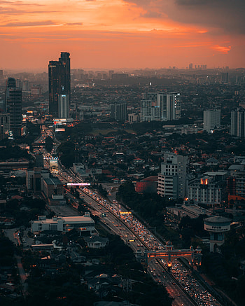 Cities, City, Building, View From Above, Road, Megapolis, Megalopolis HD phone wallpaper