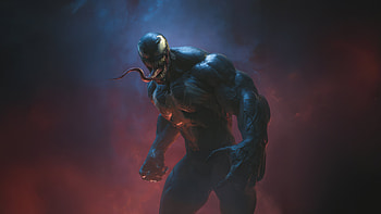 Venom Ready To Strike, venom, superheroes, artwork, digital-art, art, ai HD wallpaper