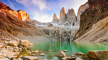 Torres del Paine National Park, Chilean Patagonia, KDE store, backgrounds HD wallpaper