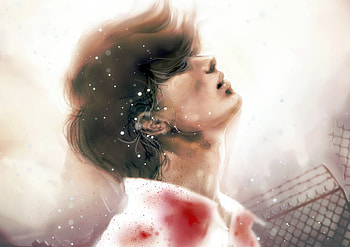 Walter, art, dark, meditate, death, anime, light, hellsing, suffer, hellsing ova, blood, handsome, suffering HD wallpaper