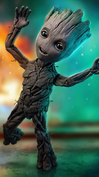 Baby Groot, resolution, Sony Xperia, High definition HD phone wallpaper