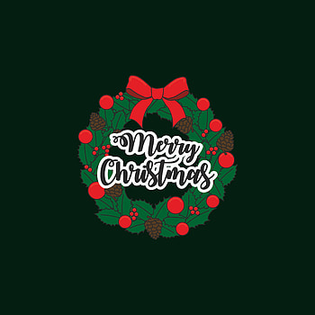 Holidays, New Year, Vector, Christmas, Wreath HD phone wallpaper