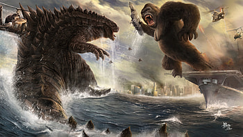 Godzilla vs. Kong, Ultra , Unleash the monsters, Stunning visuals HD wallpaper