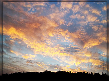 orange blue sunset, blue, orange, cloud, sunset HD wallpaper