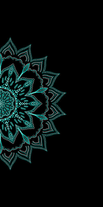 A green thing, awesome, art, minimal, symmetry, mandala, cool, boho, peaceful HD phone wallpaper