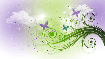 Abstract, Butterflies, Leaves, Patterns, Drawing HD wallpaper