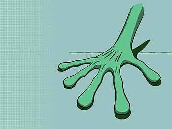 Poze Interesante si Deosebite, flat, green, alien, hand HD wallpaper