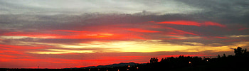 just another oklahoma sunset, city, clouds, sky, mother nature, orange, storm, sunset HD wallpaper