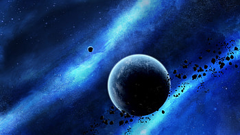 Asteroids In Space , space, digital-universe HD wallpaper