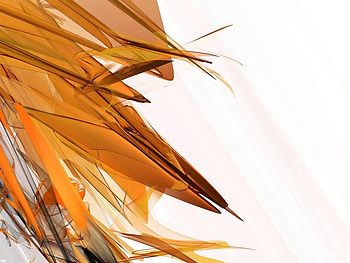 Contemporary abstract expessionism, white, abstract, 3d, contemporary, orange HD wallpaper