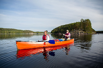 Linnansaari National Park, Canoeing HD wallpaper
