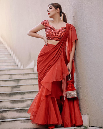 Anmol Bhatia, sari, one-piece garment HD phone wallpaper