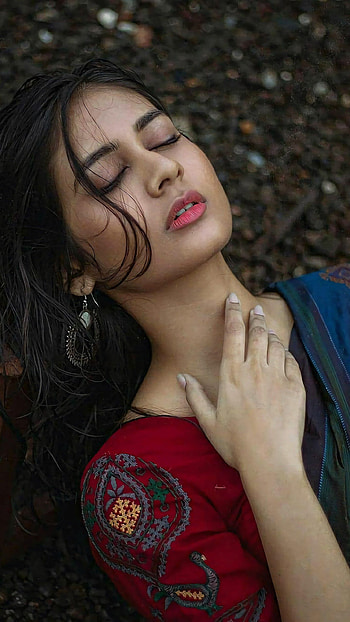 Banno, saree beauty, model HD phone wallpaper
