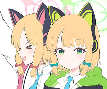 Saiba Twins, Saiba Momoi, Saiba Midori, video game, Blue Archive HD wallpaper