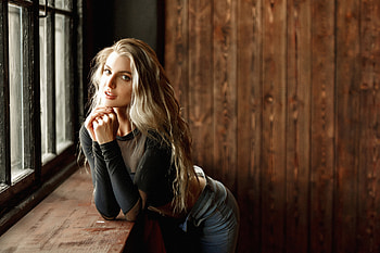 Long Hair Blonde Girl , blonde, girls, model HD wallpaper