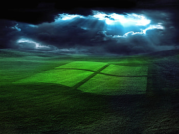 Landscape, Brands, Windows, Sky, Logos HD wallpaper