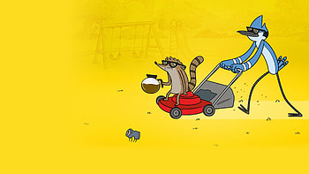 Regular Show — Mordecai & Rigby Lawn Mower, Regular Show HD wallpaper