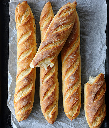 Homemade baguette, Easy recipe, Freshly baked, Delicious side dish HD phone wallpaper
