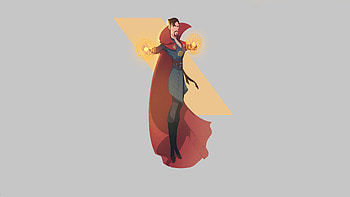 Doctor Strange Minimal , doctor-strange, superheroes, artwork, art, digital-art, minimalism, artstation HD wallpaper