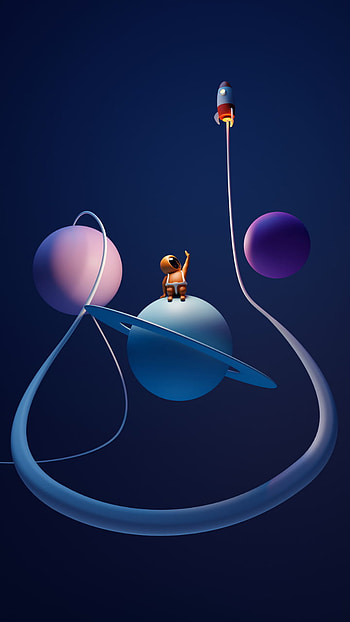 Uzay, sky, art, mavi, gezegen, mars, earth, yildiz, space, astronot HD phone wallpaper