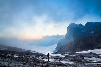 Nature, Mountains, Italy, Fog, Loneliness, Dolomites HD wallpaper