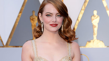 Blonde actress, Emma Stone, Oscars fashion, -perfect HD wallpaper