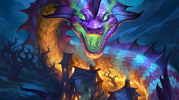 Dragon from The Witchwood, Bewitching card game, Artistic , Mythical creatures HD wallpaper