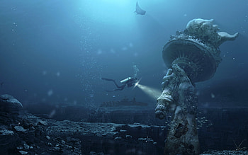 Dystopia, architecture, city, apocalypse, abandoned, post apocalyptic, fantasy, ruins, broken down HD wallpaper