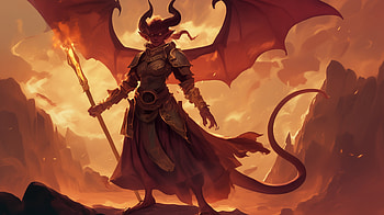 Stunning Tiefling Demon : Embrace the Infernal Majesty, Tiefling, demon HD wallpaper