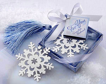 Snowflake bookmark, blue, white, abstract, box, 3d, snow, for you, bow HD wallpaper