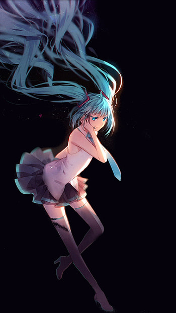 Hatsune Miku: Midnight Anime Vocaloid, Hatsune Miku, Anime, Vocaloid HD phone wallpaper