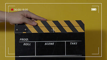 Clapperboard close up, Film making, Isolated background, Hand HD wallpaper
