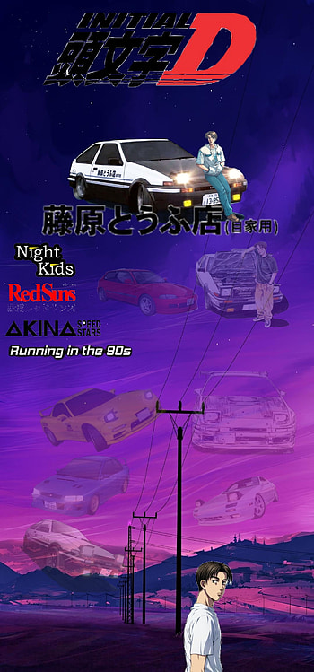 InitialD, Cars, Jdm, Caranime, anime HD phone wallpaper