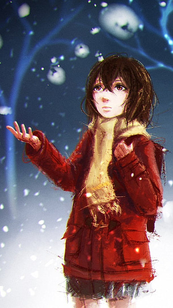 Snow hinazuki, anime, erased HD phone wallpaper