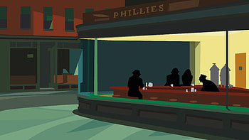 Nighthawks - Edward Hopper HD wallpaper