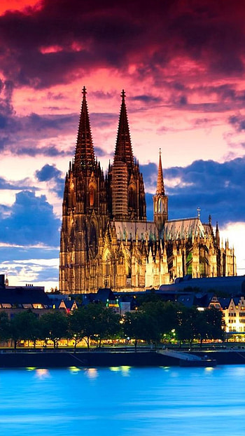 Cathedral , Stunning facade, Architectural marvel, Michel Walker's collection HD phone wallpaper